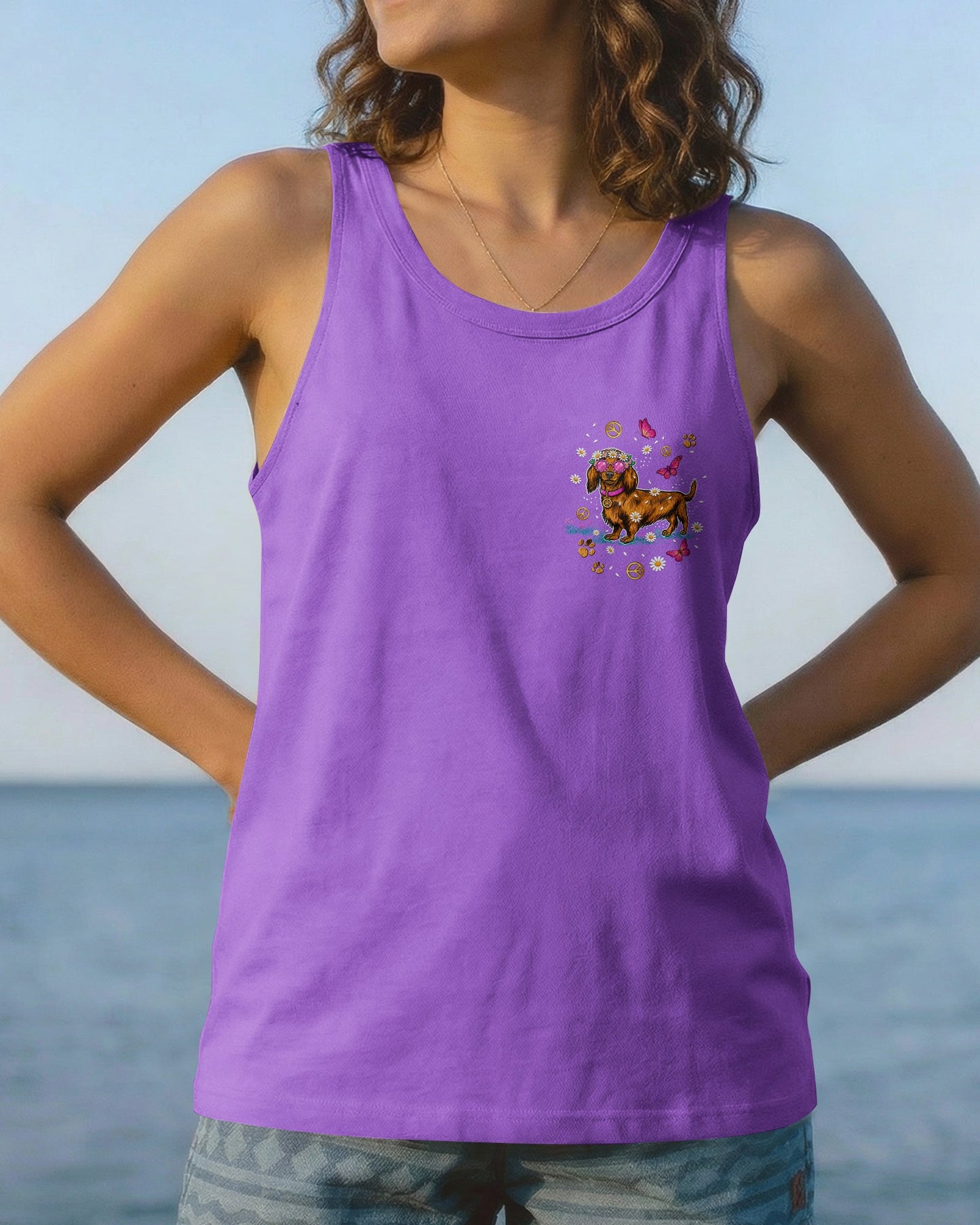 SHORT AND SASSY  DACHSHUND DOG  ALL OVER PRINT - TLNT2605262