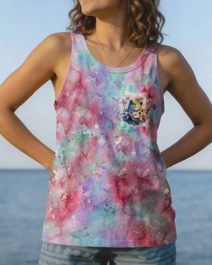 BE YOU THE WORLD WILL ADJUST FROG ALL OVER PRINT - TLHG2605262