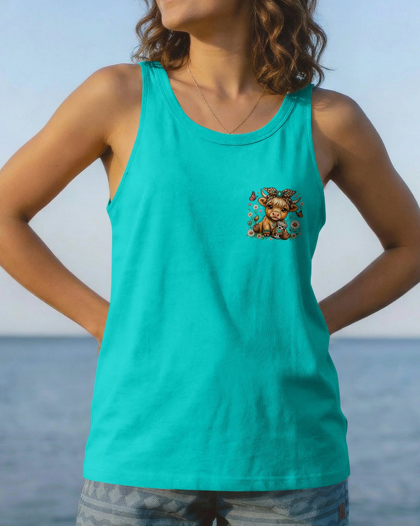 LITTLE COUNTRY LOTTA ATTITUDE COW ALL OVER PRINT  - TLNO0906263
