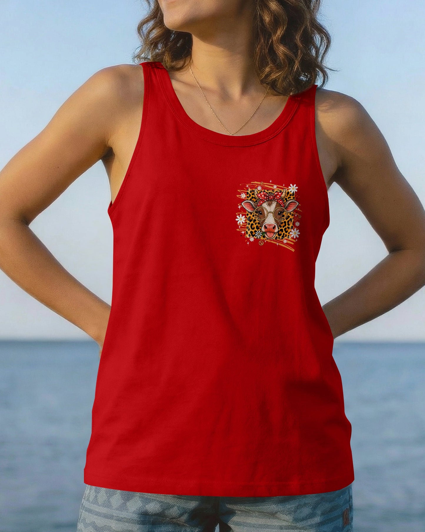 CRAZY HEIFER DOWN THE STREET COW ALL OVER PRINT  - TLTW2306262
