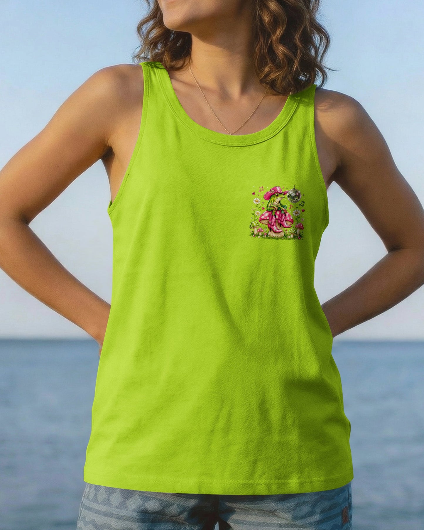 LET'S GO GIRLS FROG ALL OVER PRINT  - TLNO2705262