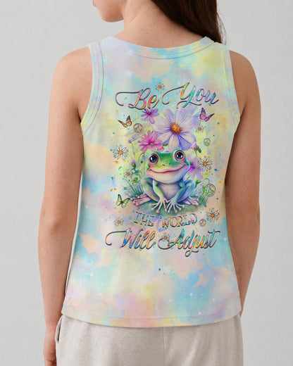 BE YOU THE WORLD WILL ADJUST FROG KIDS ALL OVER PRINT - YHKD1812233