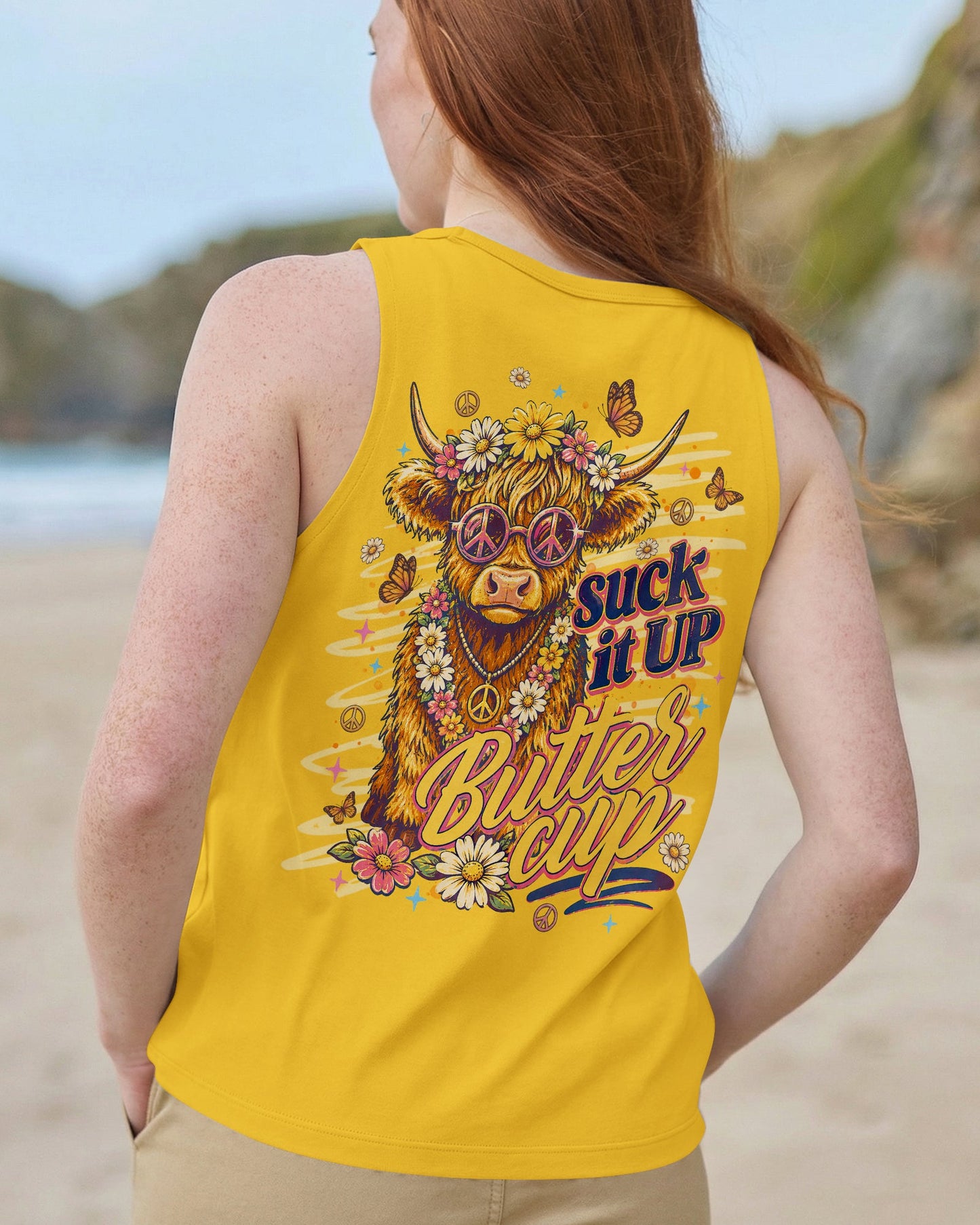 SUCK IT UP BUTTERCUP  COW ALL OVER PRINT  - TLNT0705262
