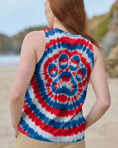RED WHITE AND BLUE PAW ALL OVER PRINT - TYQY0104261