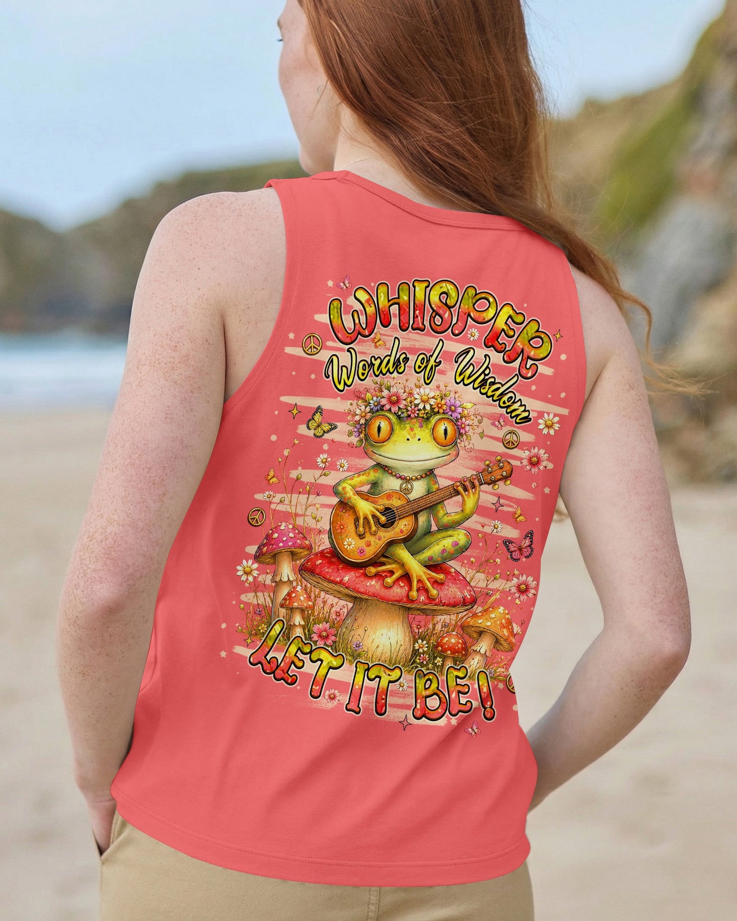 WHISPER WORDS OF WISDOM LET IT BE FROG ALL OVER PRINT  - TLHN0107264