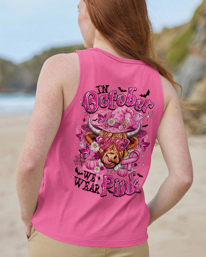 IN OCTOBER WE WEAR PINK COW HALLOWEEN BREAST CANCER AWARENESS ALL OVER PRINT - TYQY1507263