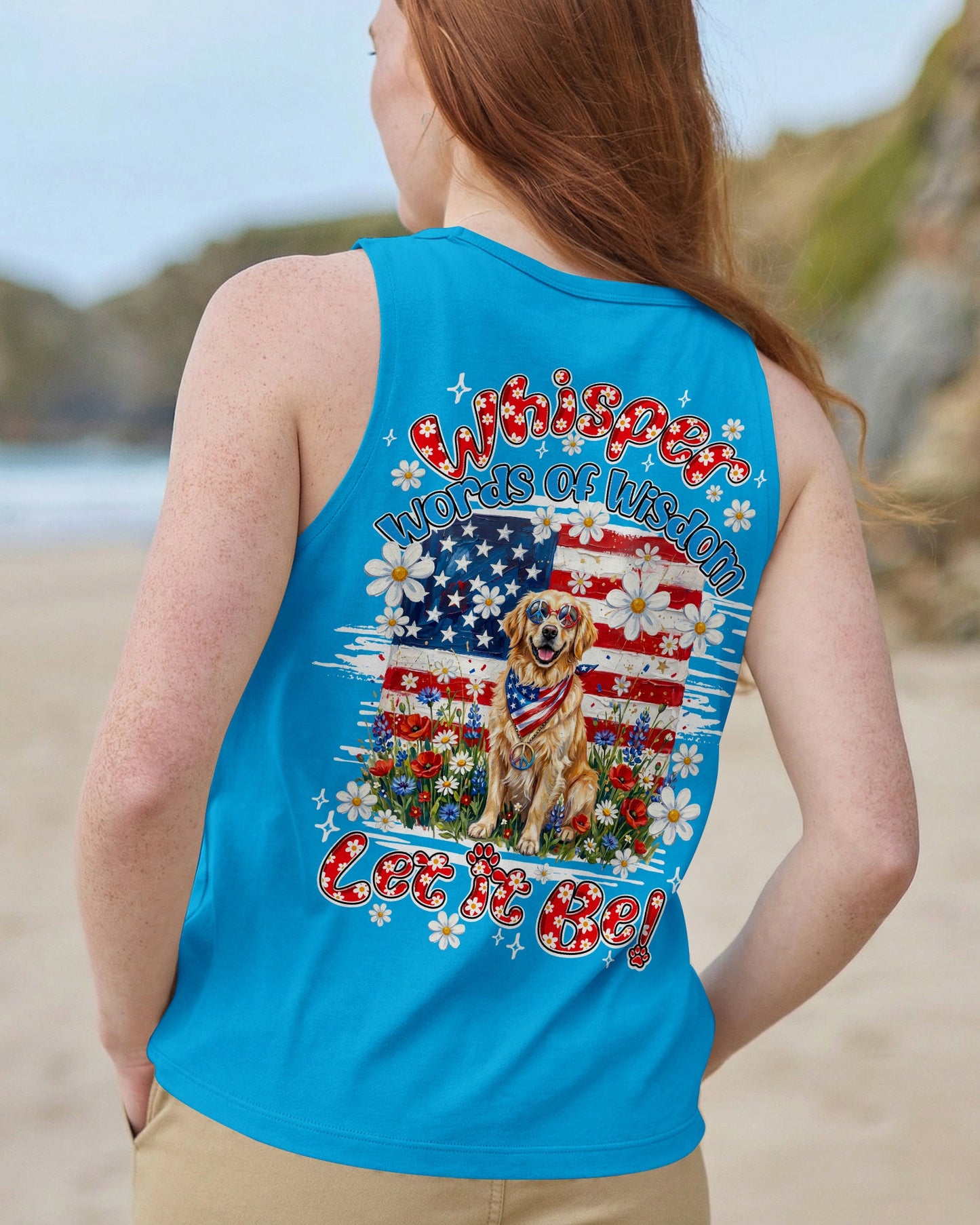 WHISPER WORDS OF WISDOM LET IT BE GOLDEN RETRIEVER DOG ALL OVER PRINT - TY2304262