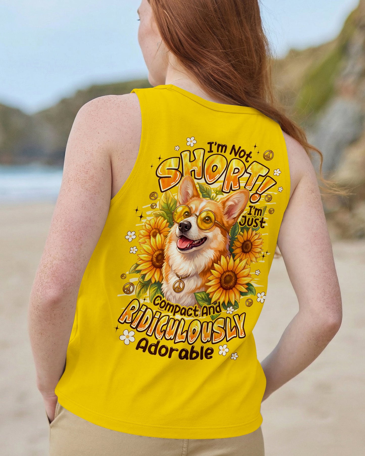 I'M NOT SHORT DOG CORGI ALL OVER PRINT - TYPQ1505261