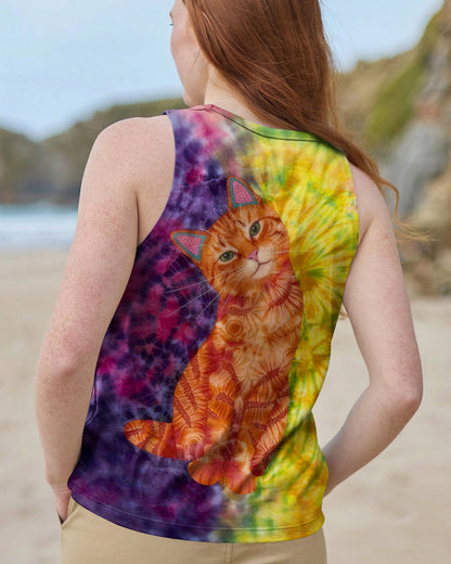 GROOVY CUTE CAT ALL OVER PRINT - TLHG2104261