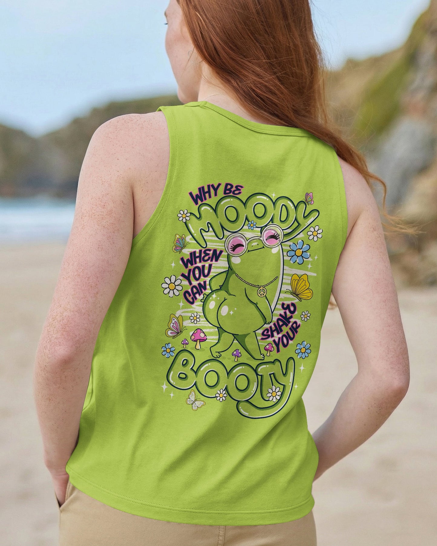 WHY BE MOODY FROG ALL OVER PRINT - TLNT1206263