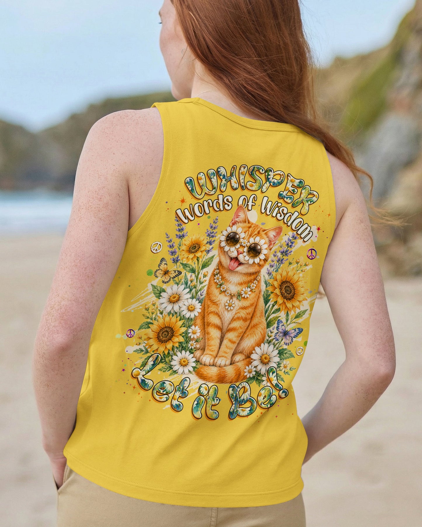 WHISPER WORDS OF WISDOM LET IT BE TABBY CAT ALL OVER PRINT - TLHG1305261