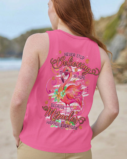 MIRACLES HAPPEN EVERYDAY FLAMINGO ALL OVER PRINT - TYPQ3006261
