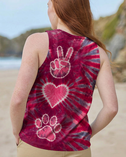 PEACE HAND LOVE PAW PRINT ALL OVER PRINT - TLHN1604262