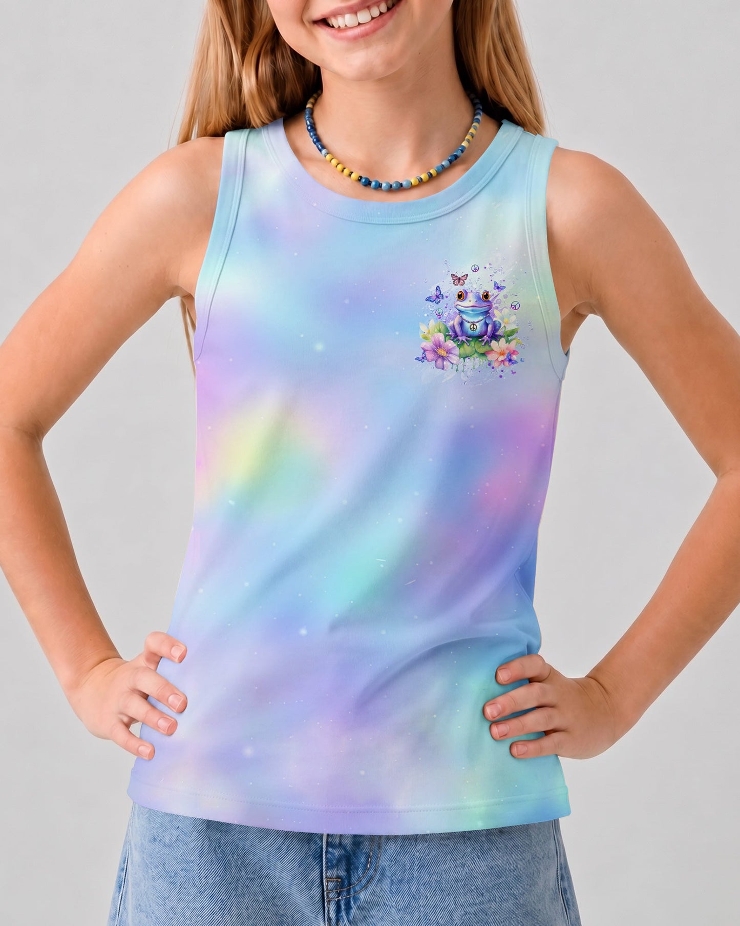 BE YOU THE WORLD WILL ADJUST FROG KIDS ALL OVER PRINT - YHDU1812237