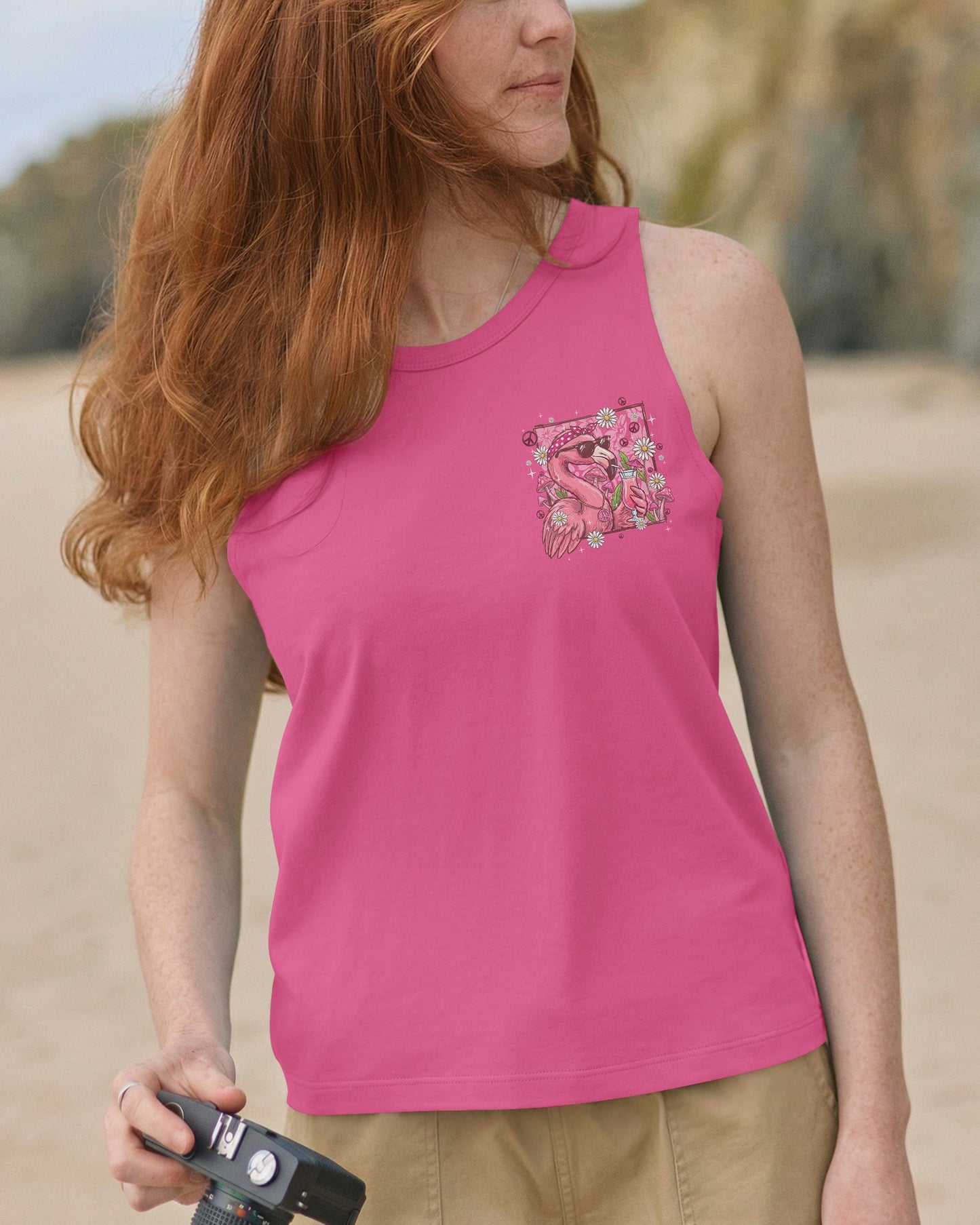 PRETTY IN PINK FLAMINGO ALL OVER PRINT - TYQY2206263