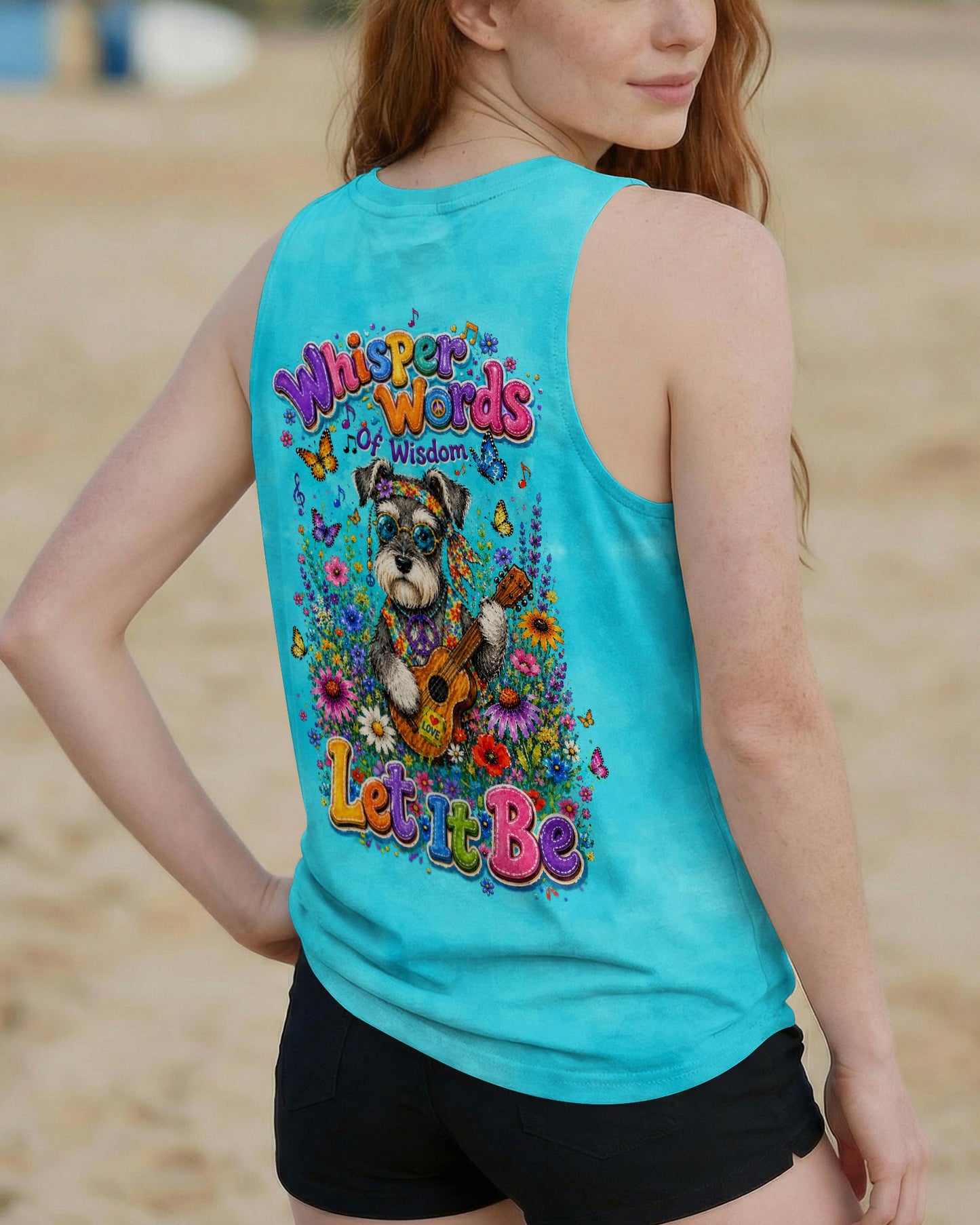 WHISPER WORDS OF WISDOM LET IT BE SCHNAUZER DOG ALL OVER PRINT  - TLTW1405263