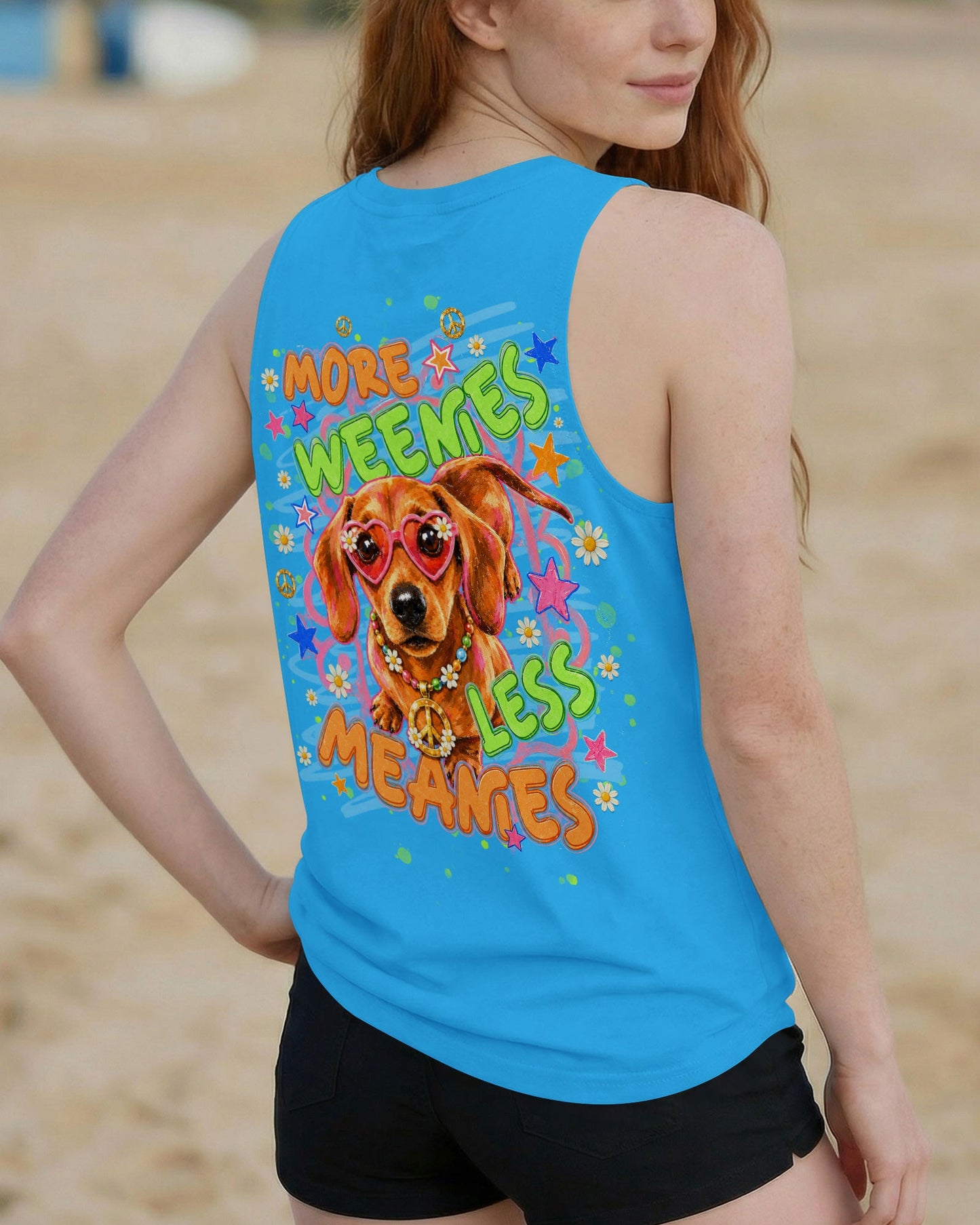 MORE WEENIES LESS MEANIES DACHSHUND DOG ALL OVER PRINT - TLNT1605263
