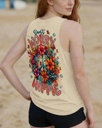 DON'T WORRY BE HIPPIE FLOWERS ALL OVER PRINT - TYPQ1404261