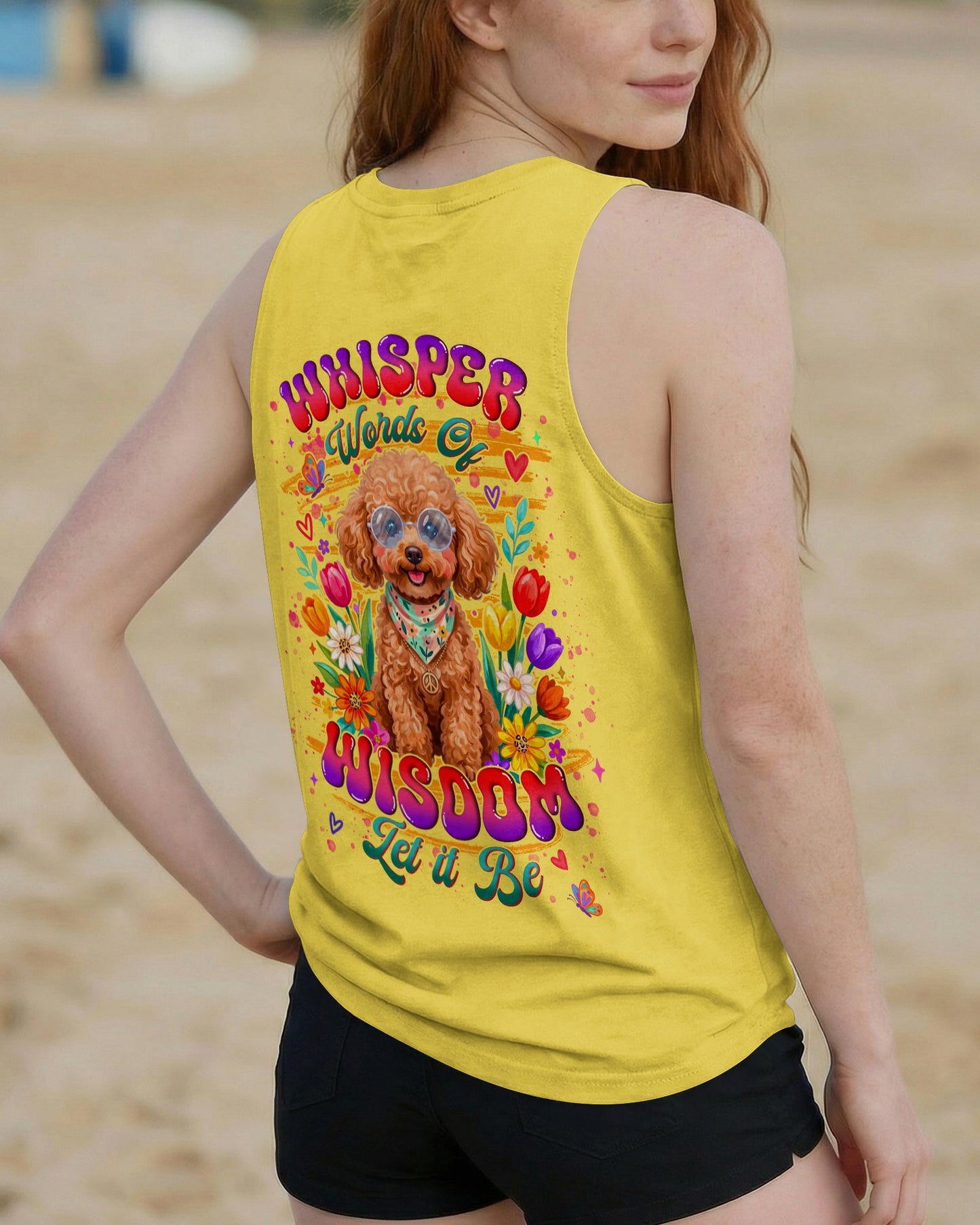 WHISPER WORDS OF WISDOM LET IT BE POODLE DOG ALL OVER PRINT - TYLN2605262