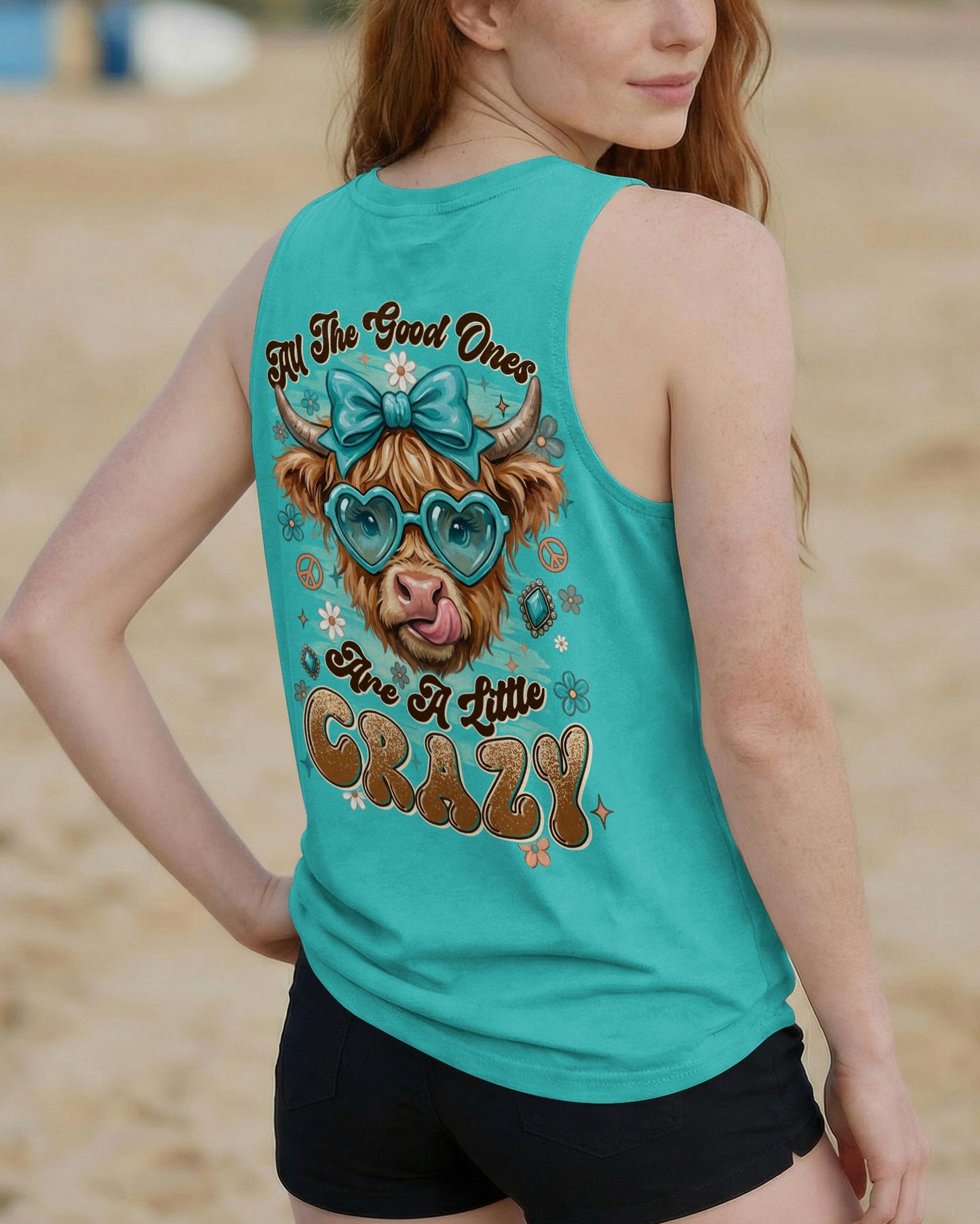 ALL THE GOOD ONES ARE A LITTLE CRAZY COW ALL OVER PRINT - TYLN1004261
