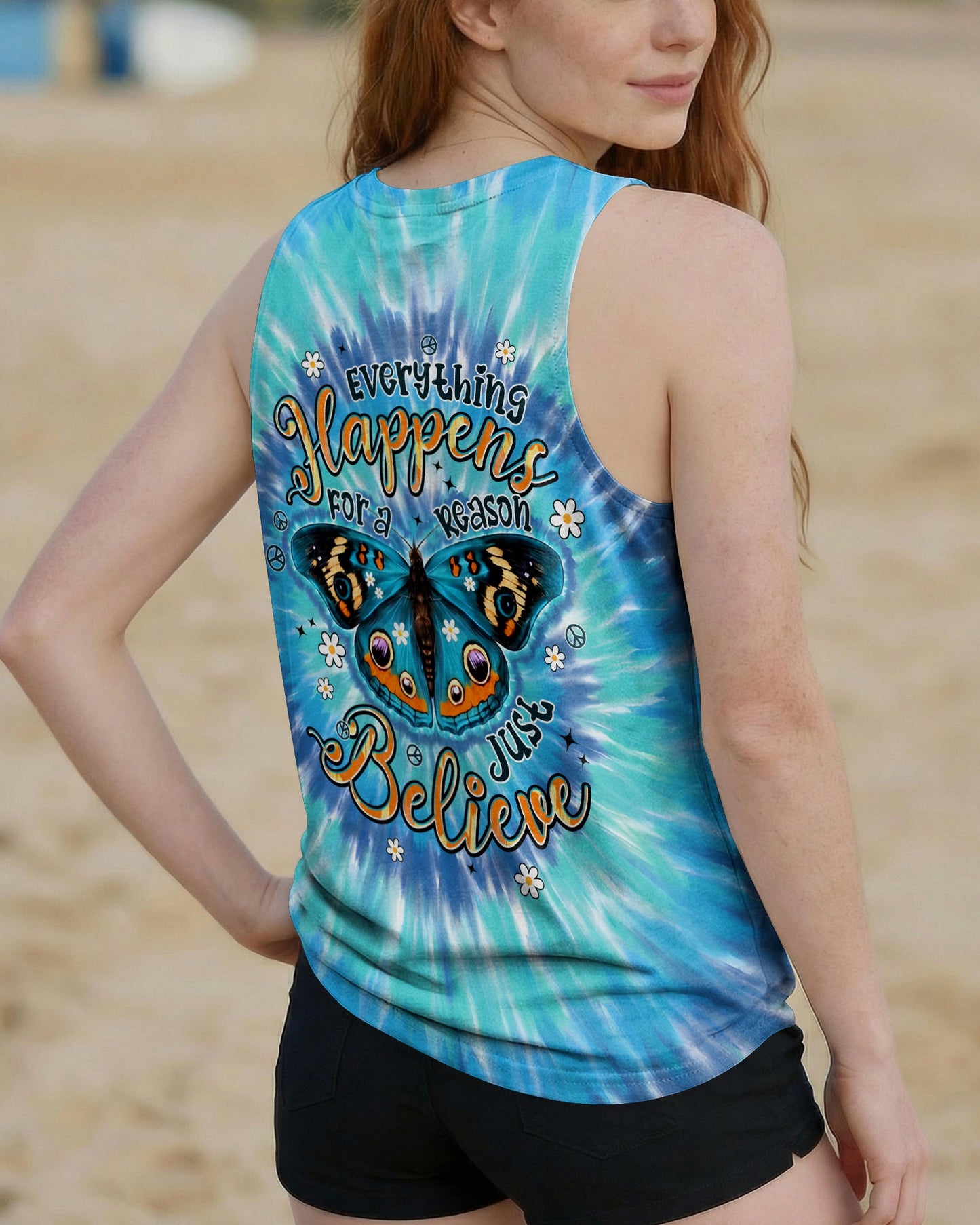 JUST BELIEVE BUTTERFLY ALL OVER PRINT - TYPQ0705261