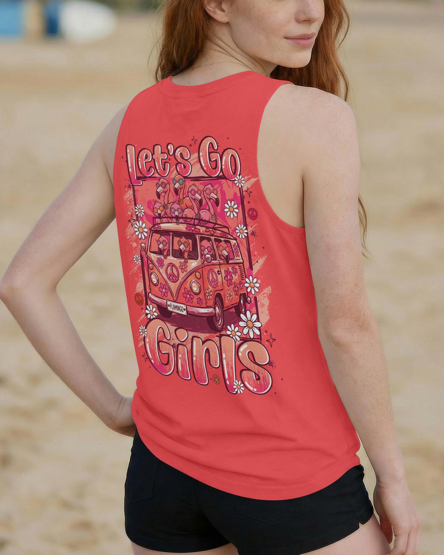 LET'S GO GIRLS FLAMINGO ALL OVER PRINT - TYLN0707263
