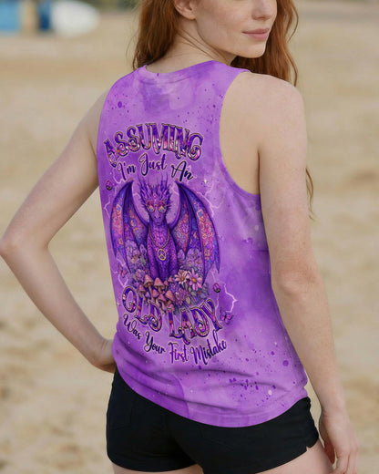 ASSUMING I'M JUST AN OLD LADY DRAGON ALL OVER PRINT   - TLHG0804262