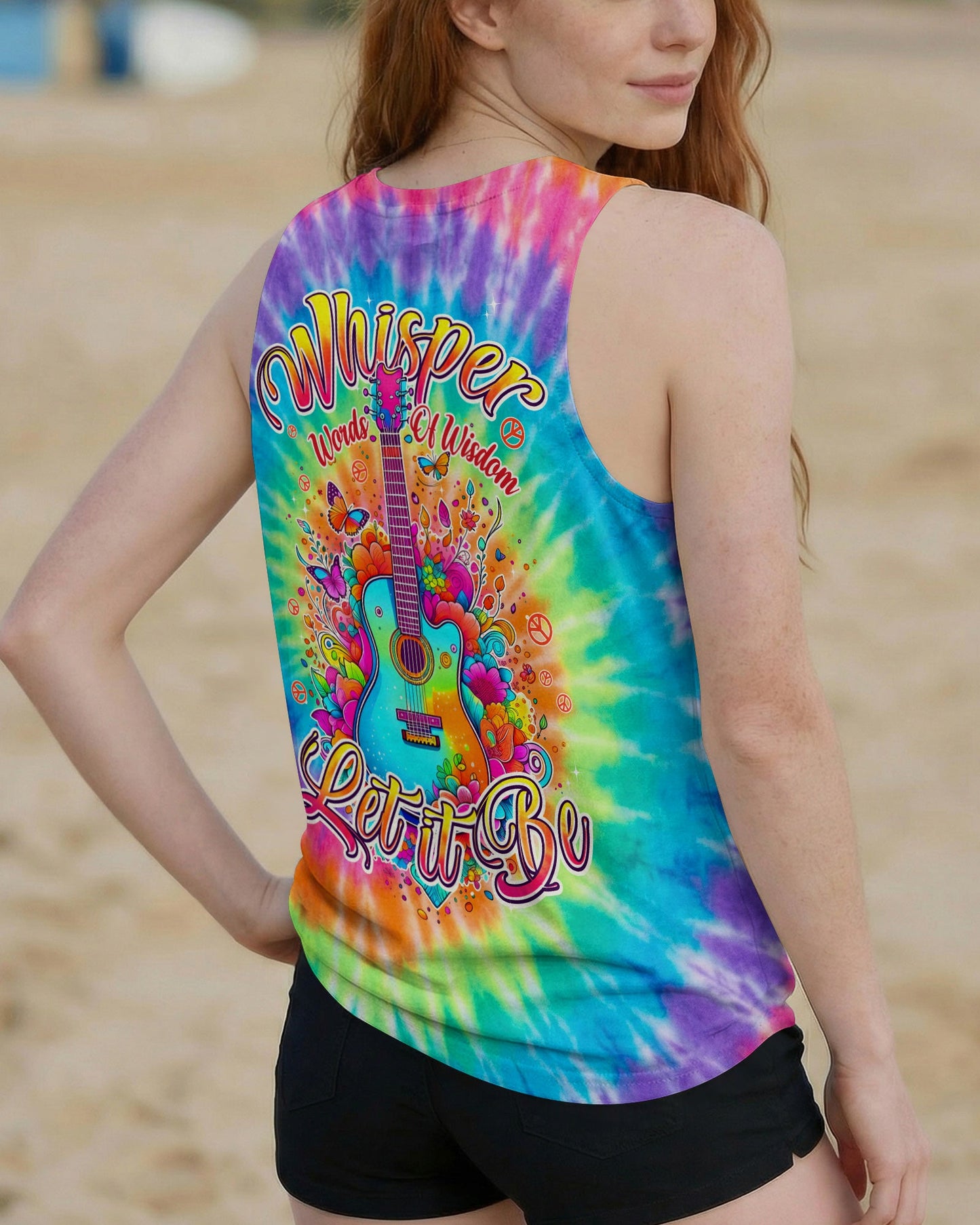WHISPER WORDS OF WISDOM LET IT BE GUITAR COLORFUL ALL OVER PRINT - TYPQ1704262