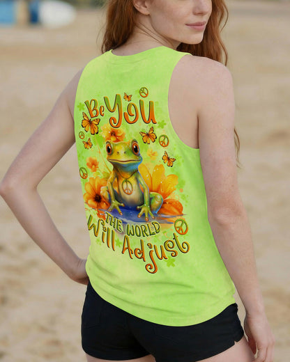 BE YOU THE WORLD WILL ADJUST FROG ALL OVER PRINT - TLNO2909231