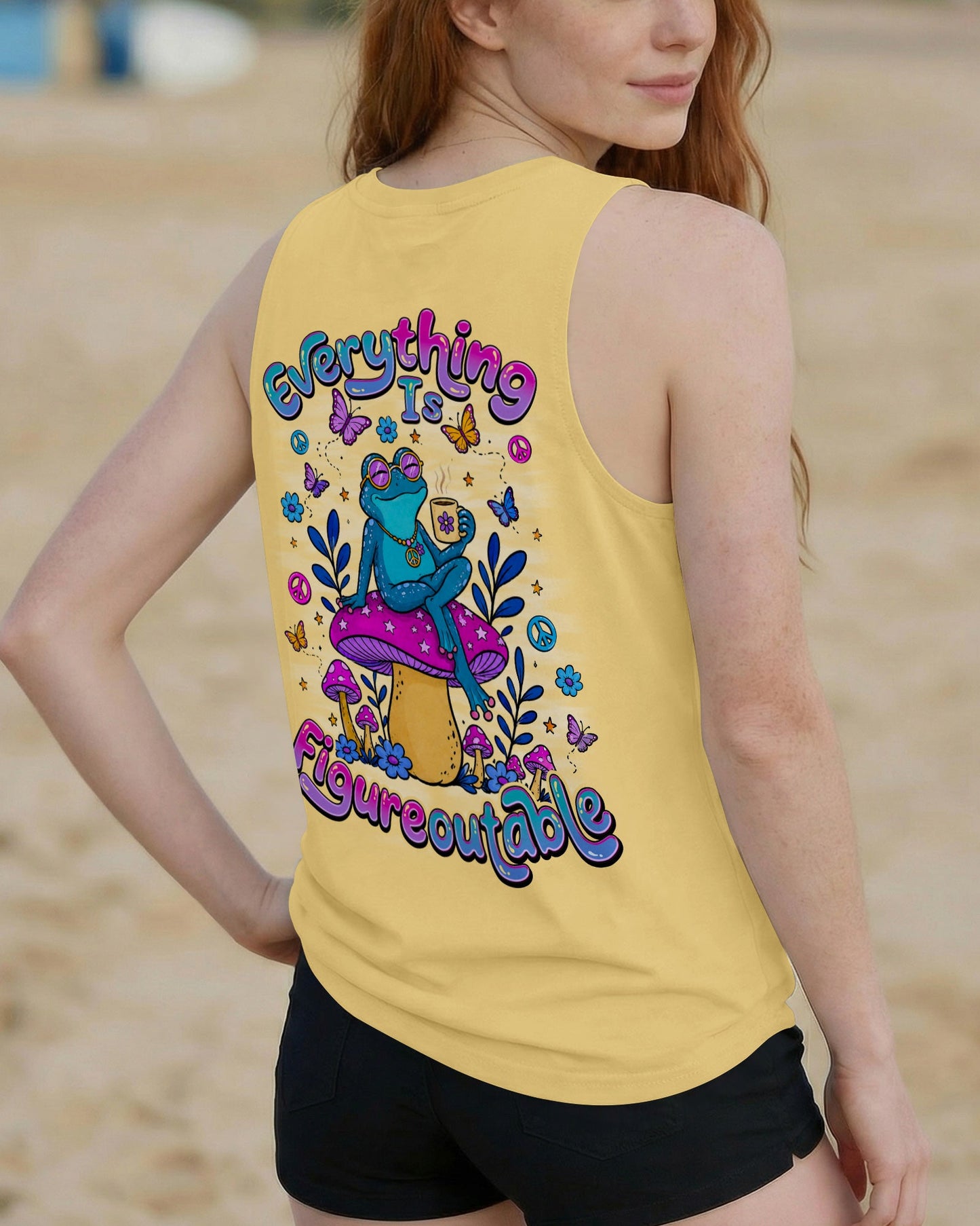 EVERYTHING IS FIGUREOUTABLE FROG ALL OVER PRINT - TLNO0107264
