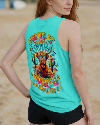 ADMIT IT LIFE WOULD BE BORING COW ALL OVER PRINT   - TLNO0904261
