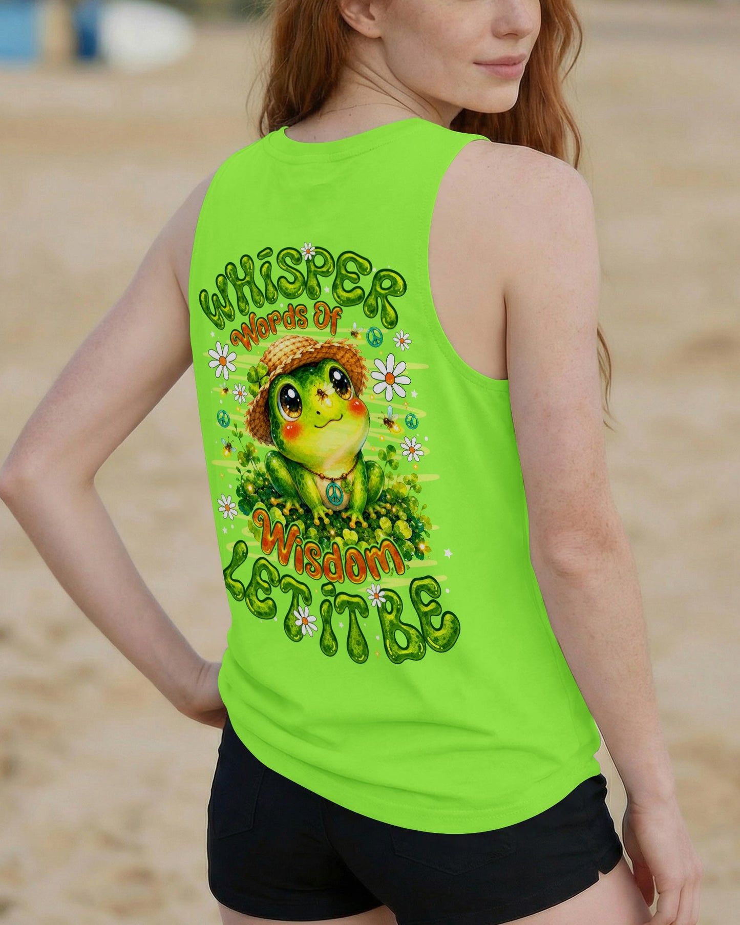 WHISPER WORDS OF WISDOM LET IT BE FROG ALL OVER PRINT -  TLNO0707262