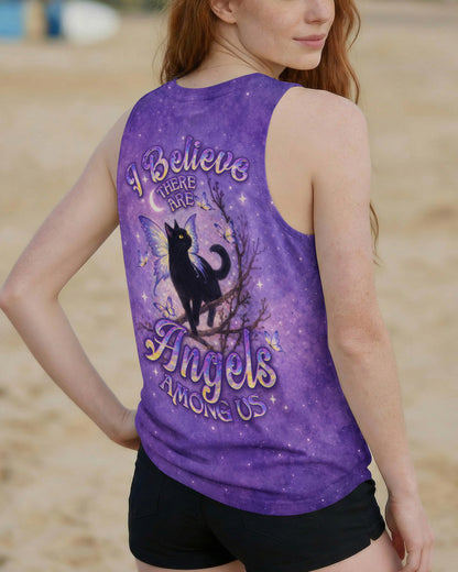 I BELIEVE THERE ARE ANGELS AMONG US BLACK CAT ALL OVER PRINT - TLNO1205261