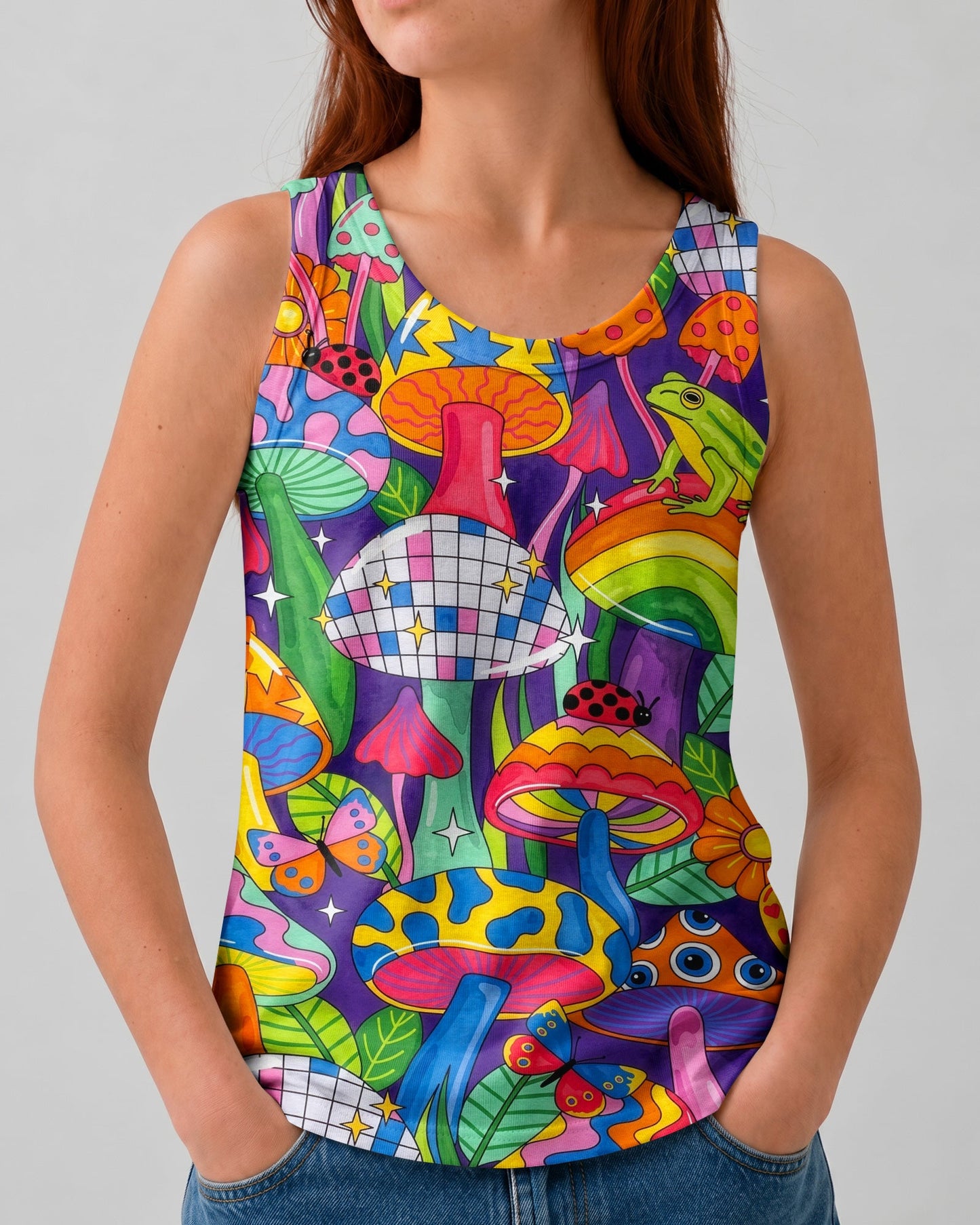 GROOVY MUSHROOM DISCO PARTY ALL OVER PRINT - RITD0906262