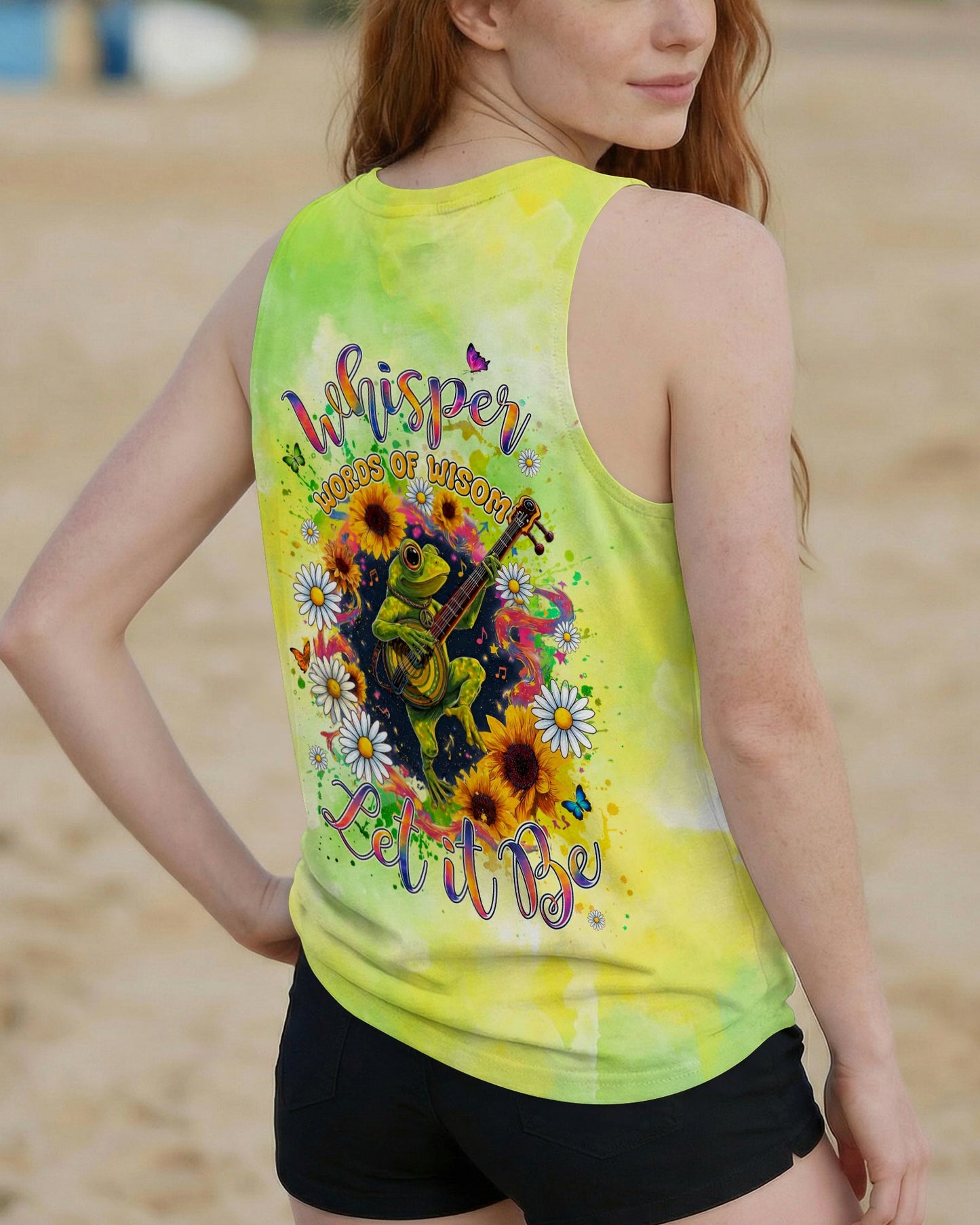 WHISPER WORDS OF WISDOM LET IT BE FROG ALL OVER PRINT - TYLN2606262