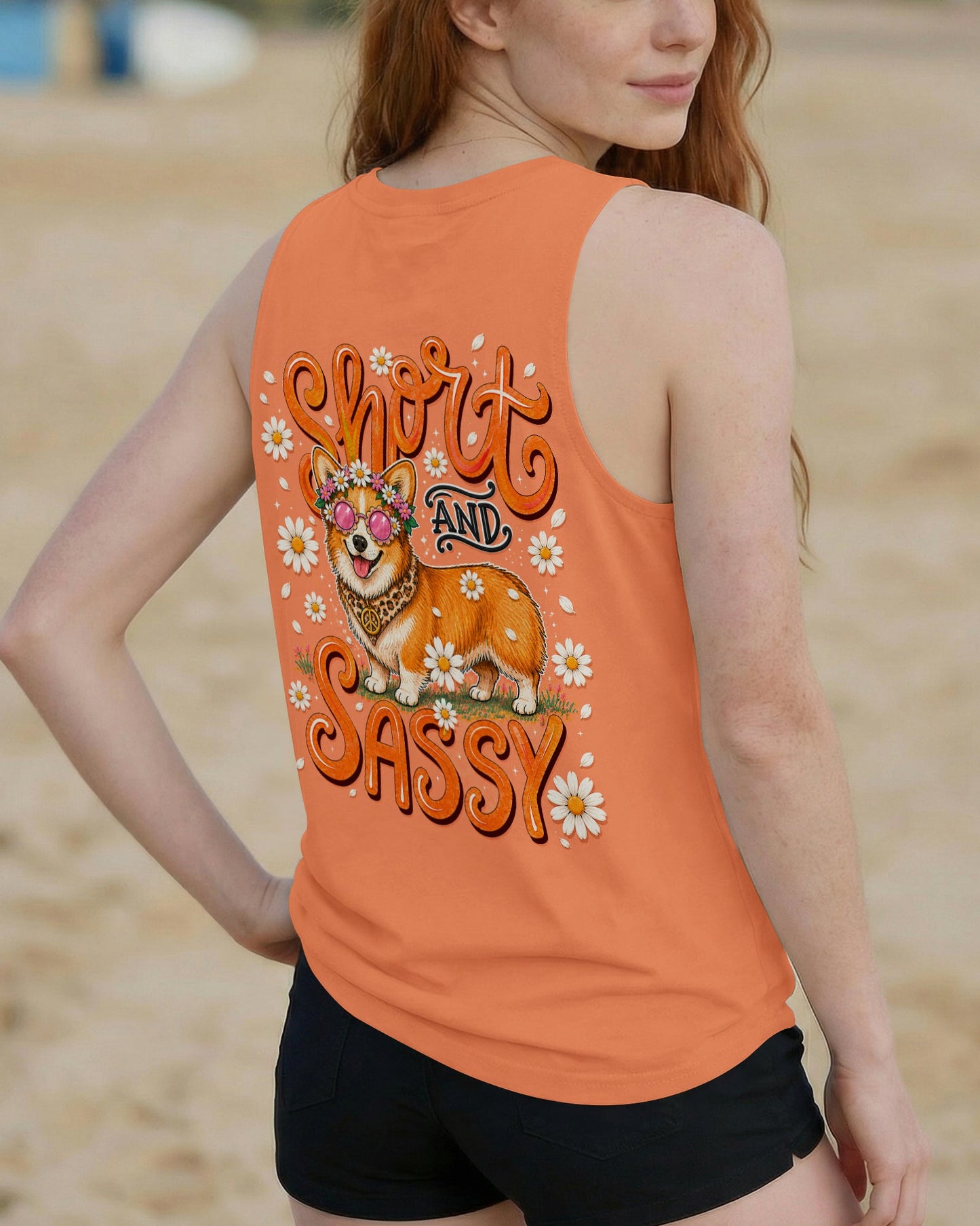 SHORT AND SASSY CORGI DOG ALL OVER PRINT - TLNT0906263