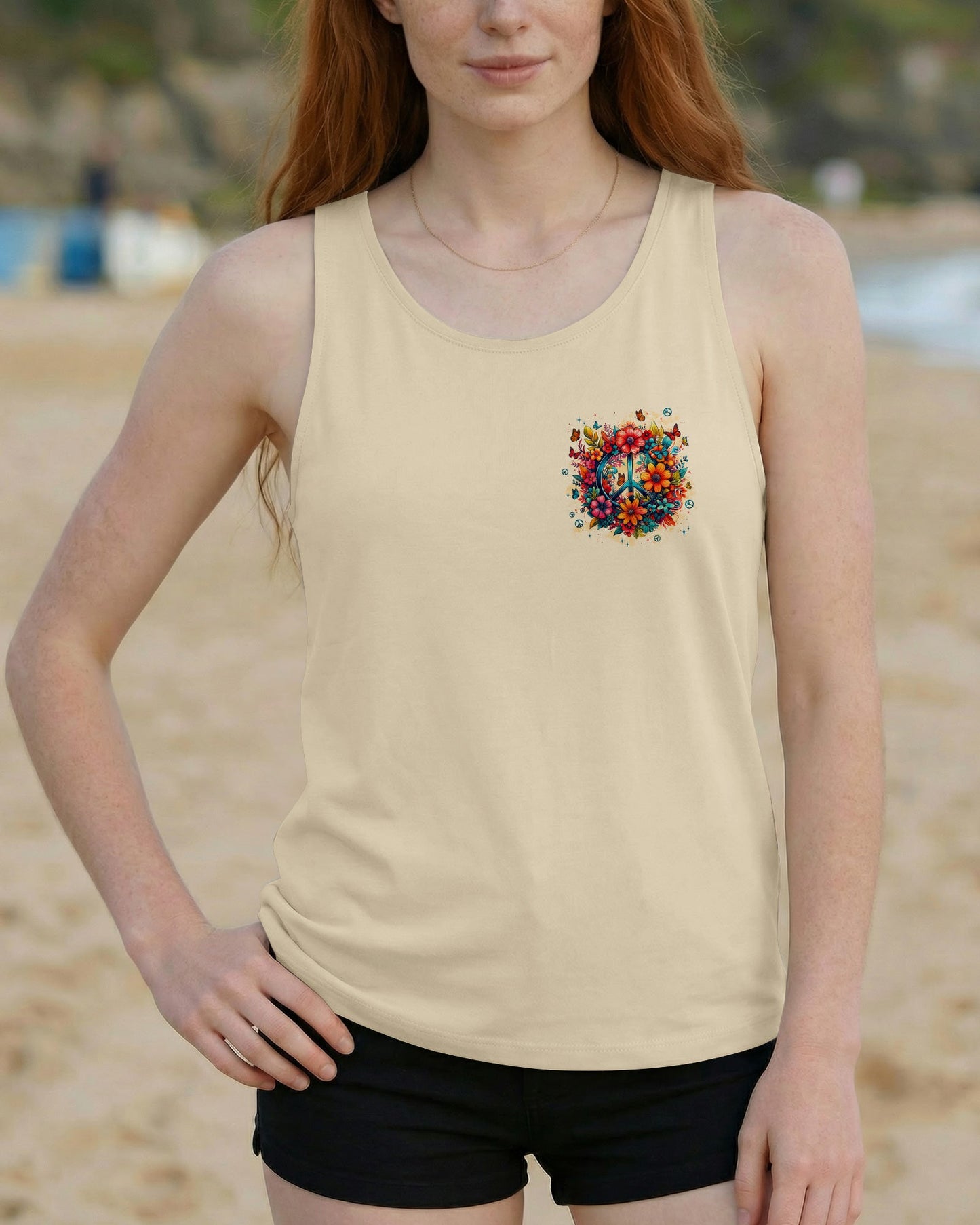 DON'T WORRY BE HIPPIE FLOWERS ALL OVER PRINT - TYPQ1404261