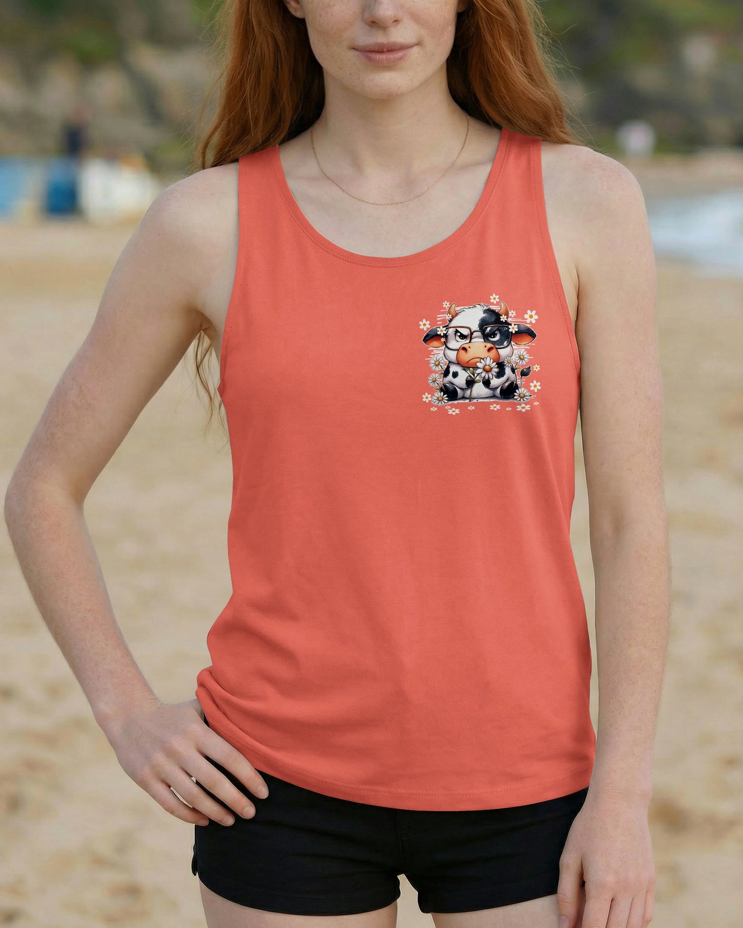 APPARENTLY I HAVE AN ATTITUDE WHO KNEW COW ALL OVER PRINT - TY0206261