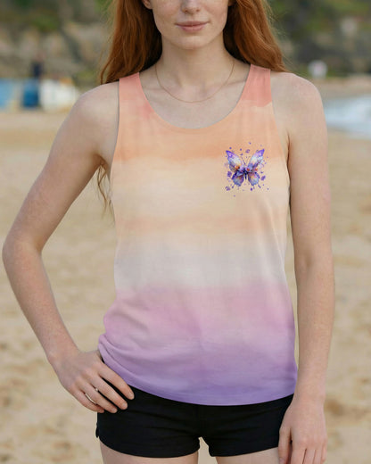 JUST BREATHE BUTTERFLY FLORAL  ALL OVER PRINT - TLHG0204261