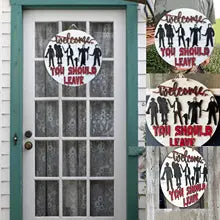 Load image into Gallery viewer, Halloween Horror Welcome Sign
