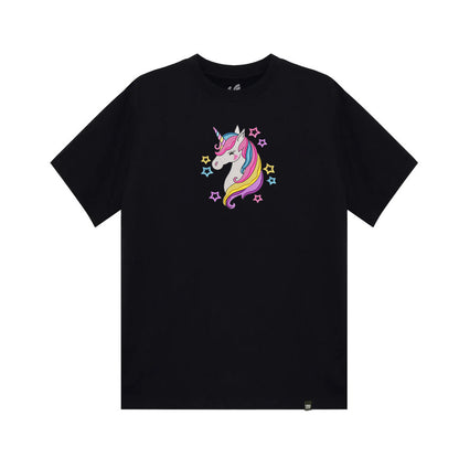 Embroidery Unicorn Rainbow with Stars