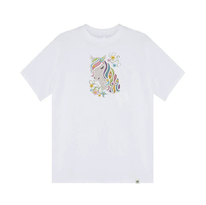 Embroidery Horse with Coloured Mane and Flowers
