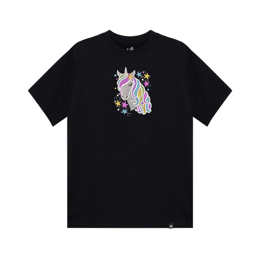 Embroidery Unicorn with Coloured Mane and Stars