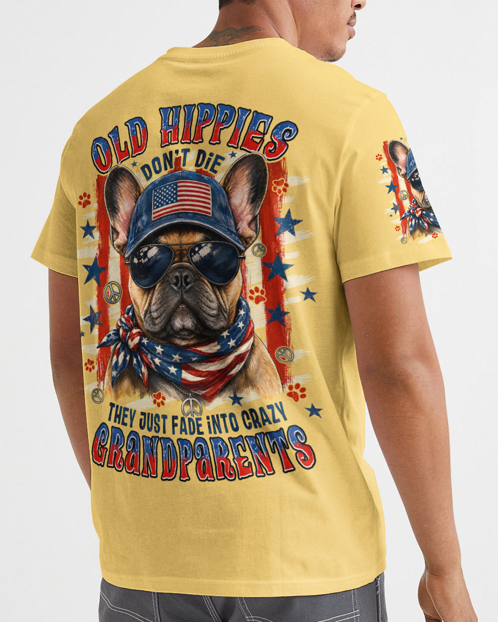 OLD HIPPIES FRENCH BULLDOG ALL OVER PRINT - TYPQ2705263