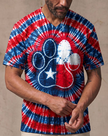 PAW PRINT TEXAS MAP SWIRL ALL OVER PRINT - TLNT1206262