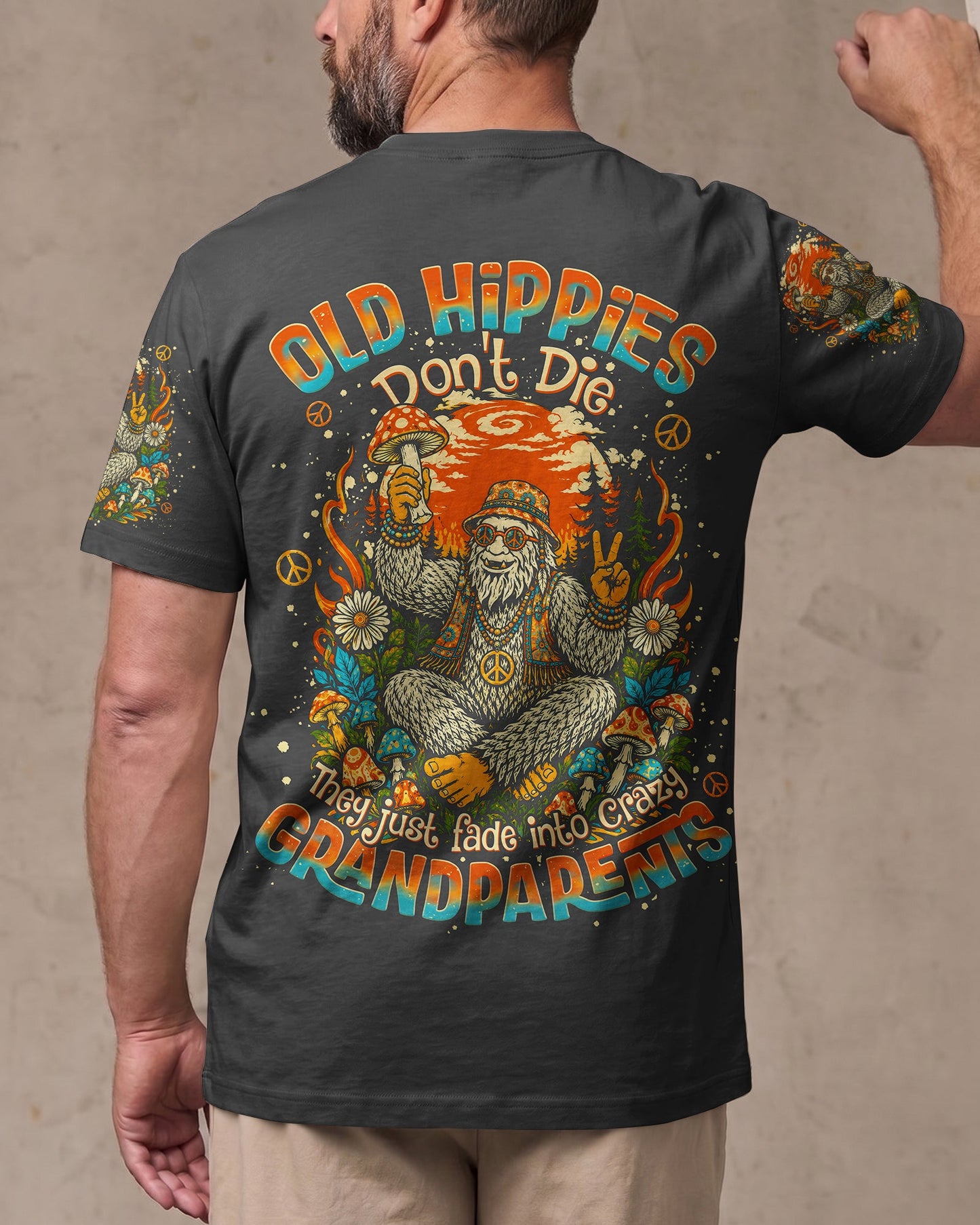 OLD HIPPIES BIGFOOT RETRO ALL OVER PRINT  - TLNO0506262