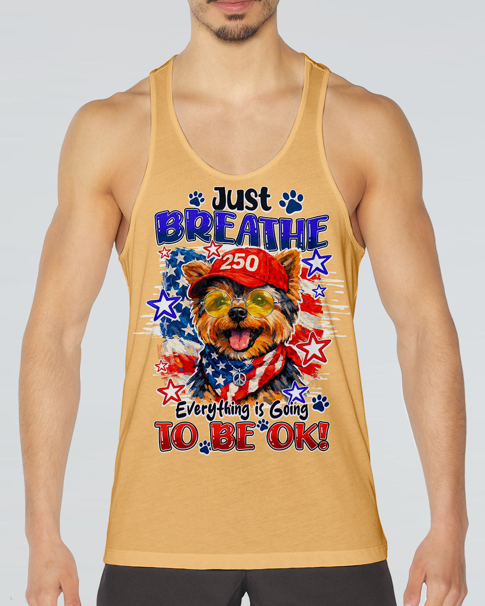 JUST BREATHE YORKSHIRE TERRIER DOG ALL OVER PRINT - TY1405262
