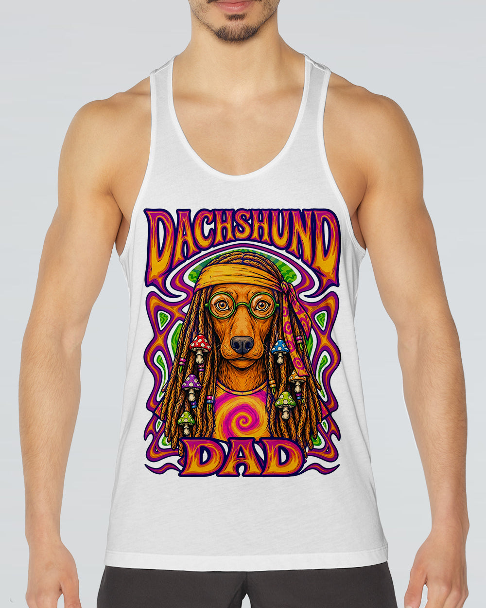 DACHSHUND DAD DOG ALL OVER PRINT - TLHN2705263