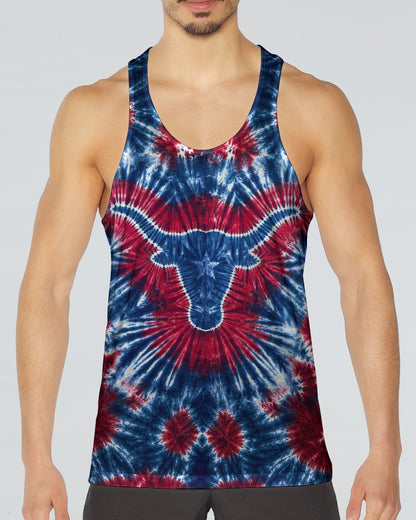 LONGHORN TEXAS STATE RED WHITE & BLUE SWIRL ALL OVER PRINT - TLNT1206261