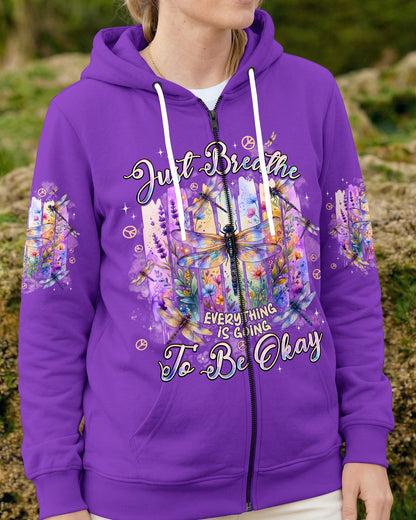 JUST BREATHE DRAGONFLY ALL OVER PRINT - TYPQ0406261